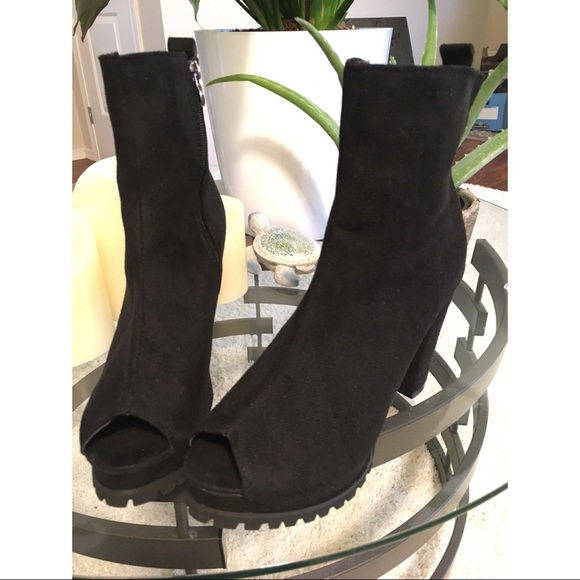 Rugged peep toe heel - Picture 4 of 7